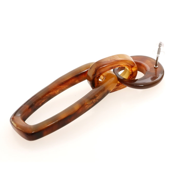 ピアス サージカルステンレス ラウンド×ダブルチェーンフレーム | ピアス専門店HOMESLICEPRODUCTIONS | 詳細画像7 