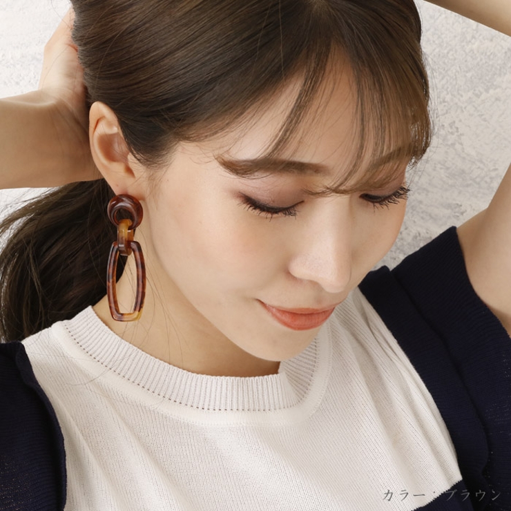 ピアス サージカルステンレス ラウンド×ダブルチェーンフレーム | ピアス専門店HOMESLICEPRODUCTIONS | 詳細画像8 