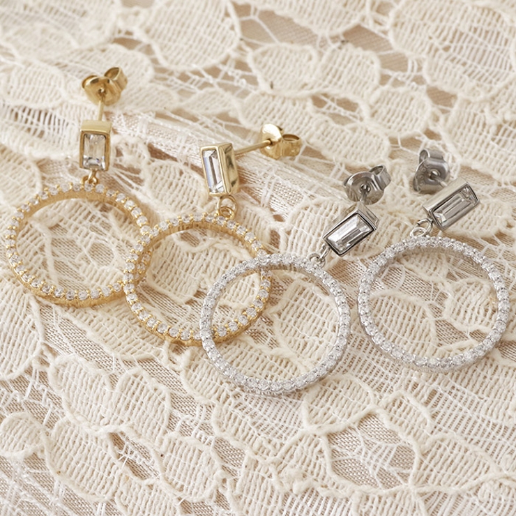 ピアス サージカルステンレス ジュエルサークル 1ペア レディース 両耳用 | ピアス専門店HOMESLICEPRODUCTIONS | 詳細画像2 