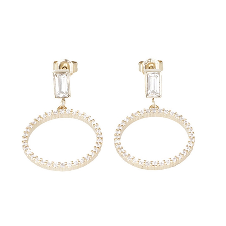 ゴールド | ピアス サージカルステンレス ジュエルサークル 1ペア レディース 両耳用 | ピアス専門店HOMESLICEPRODUCTIONS