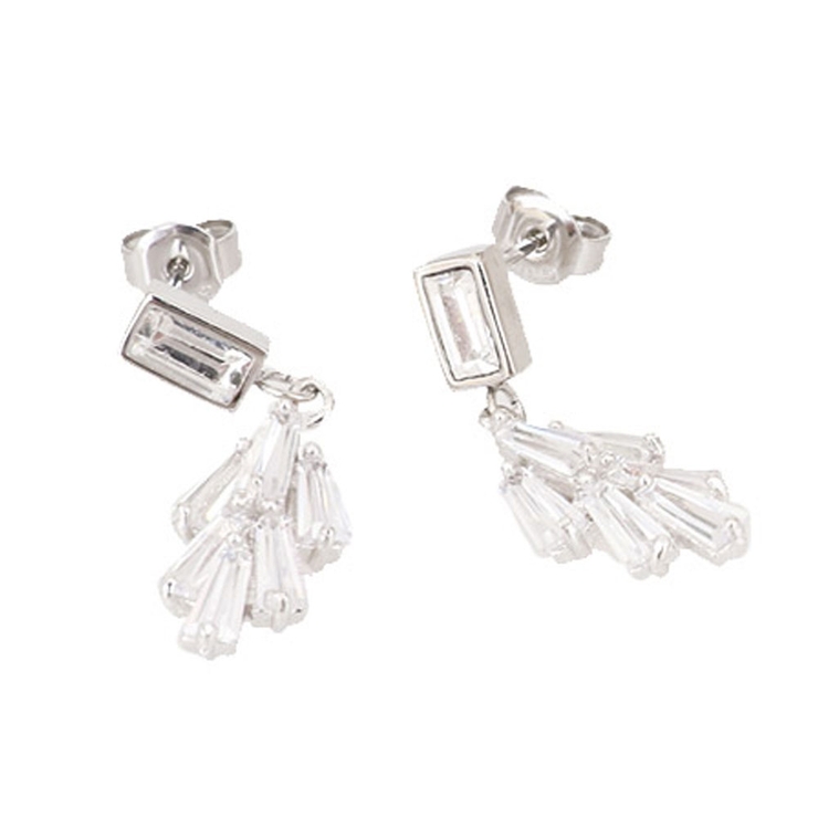 シルバー | ピアス サージカルステンレス ジュエルリーフ 1ペア レディース 両耳用 | ピアス専門店HOMESLICEPRODUCTIONS