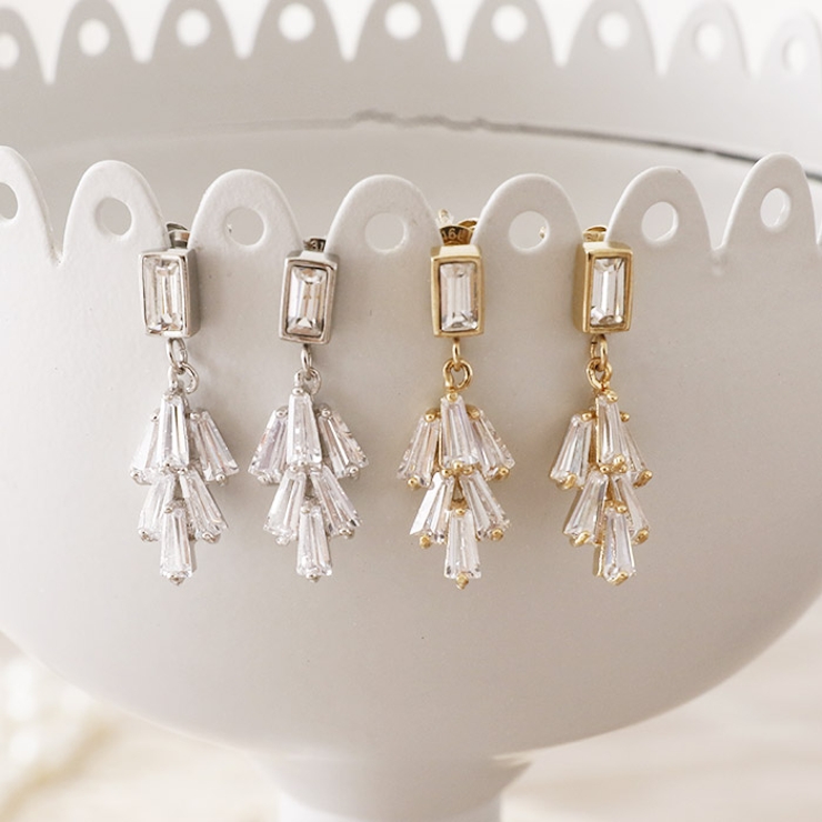 ピアス サージカルステンレス ジュエルリーフ 1ペア レディース 両耳用 | ピアス専門店HOMESLICEPRODUCTIONS | 詳細画像7 