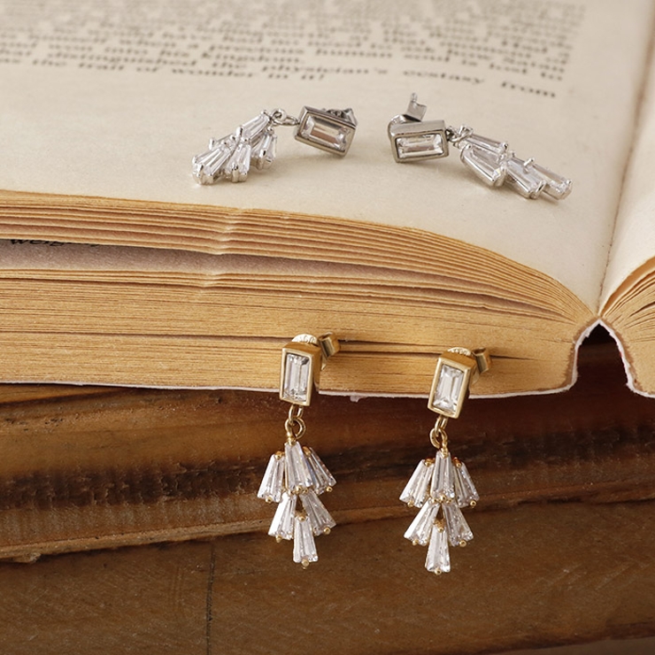 ピアス サージカルステンレス ジュエルリーフ 1ペア レディース 両耳用 | ピアス専門店HOMESLICEPRODUCTIONS | 詳細画像3 