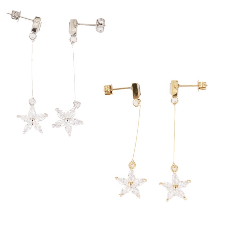 ピアス サージカルステンレス レクタングルジュエル | ピアス専門店HOMESLICEPRODUCTIONS | 詳細画像1 