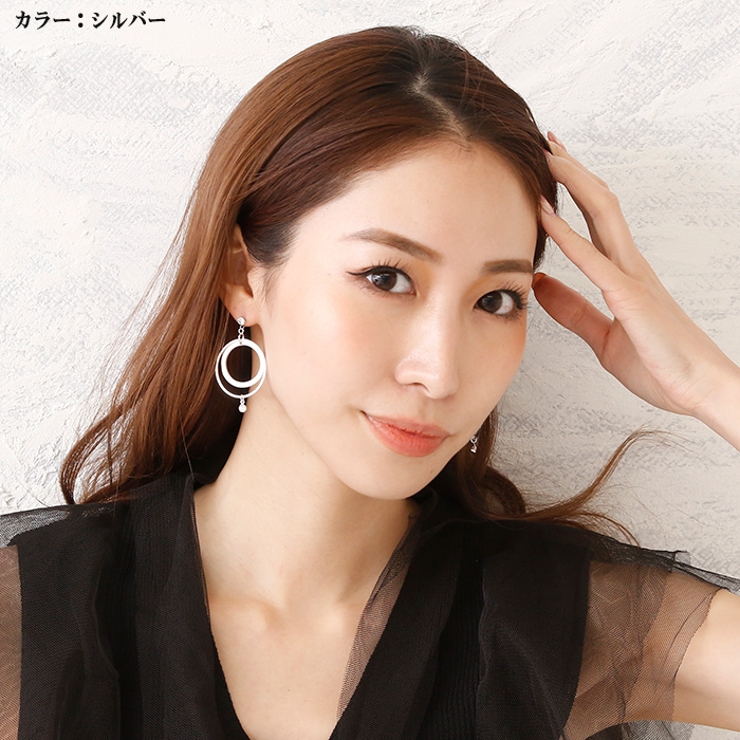 ピアス サージカルステンレス ダブルサークルフレーム＆ジュエル | ピアス専門店HOMESLICEPRODUCTIONS | 詳細画像8 