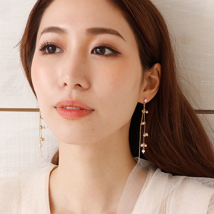 ピアス サージカルステンレス 淡水パール＆ビーズ×チェーン | ピアス専門店HOMESLICEPRODUCTIONS | 詳細画像10 