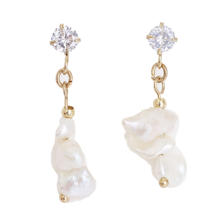 ピアス サージカルステンレス ジュエル＆淡水パール 1ペア レディース 両耳用 | ピアス専門店HOMESLICEPRODUCTIONS | 詳細画像1 