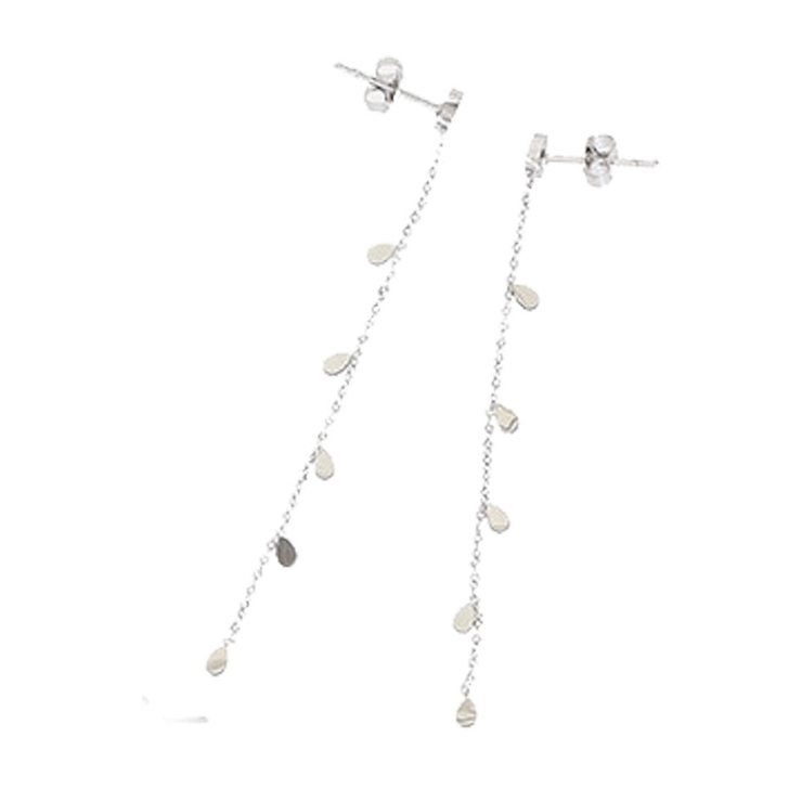 シルバー | ピアス サージカルステンレス チェーン×ティアドロップ | ピアス専門店HOMESLICEPRODUCTIONS