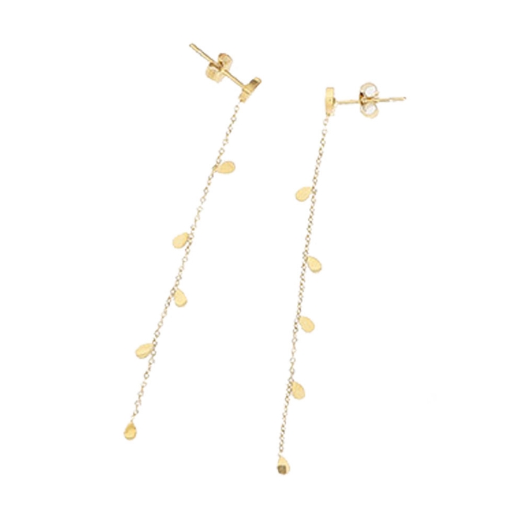ゴールド | ピアス サージカルステンレス チェーン×ティアドロップ | ピアス専門店HOMESLICEPRODUCTIONS