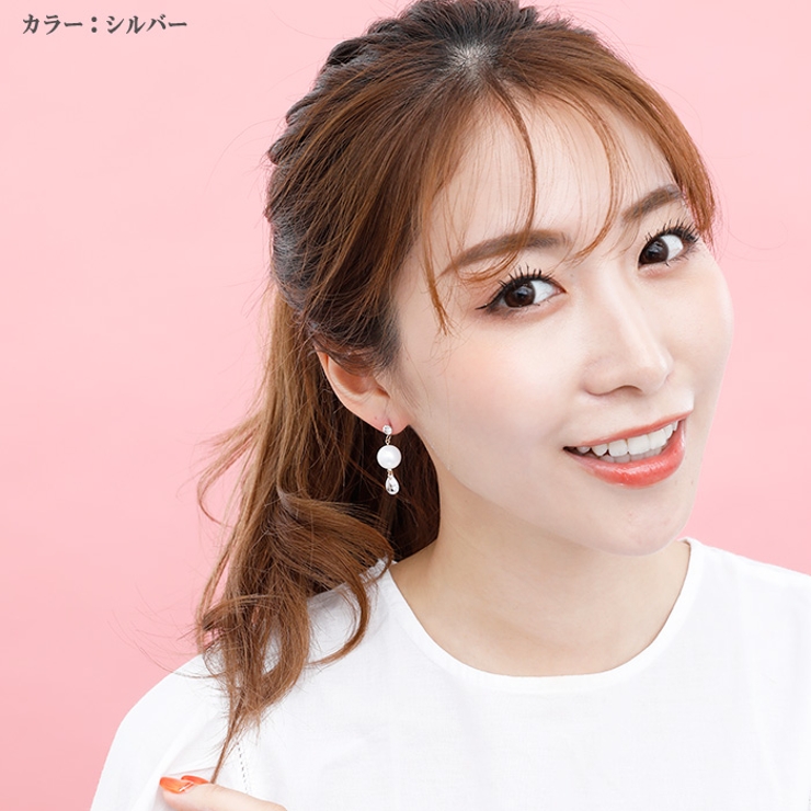 ピアス サージカルステンレス パール＆ティアドロップジュエル | ピアス専門店HOMESLICEPRODUCTIONS | 詳細画像4 