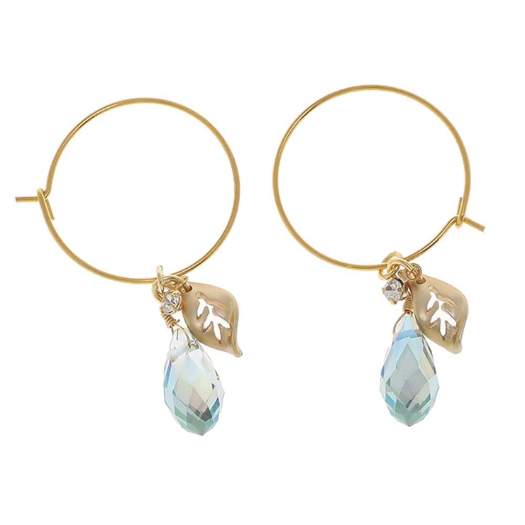 シャンパン | ピアス サージカルステンレス ジュエル＆リーフ | ピアス専門店HOMESLICEPRODUCTIONS