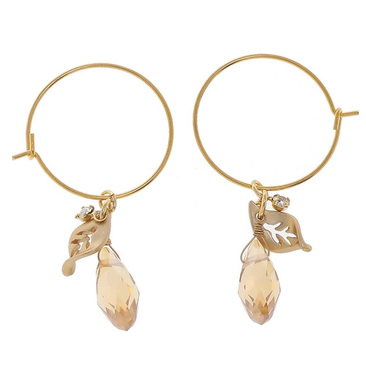 ブルー | ピアス サージカルステンレス ジュエル＆リーフ | ピアス専門店HOMESLICEPRODUCTIONS