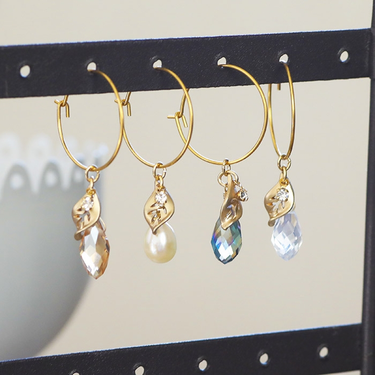 ピアス サージカルステンレス ジュエル＆リーフ | ピアス専門店HOMESLICEPRODUCTIONS | 詳細画像6 