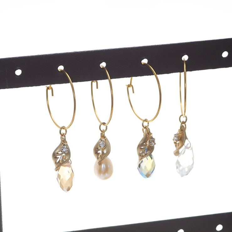 ピアス サージカルステンレス ジュエル＆リーフ | ピアス専門店HOMESLICEPRODUCTIONS | 詳細画像3 