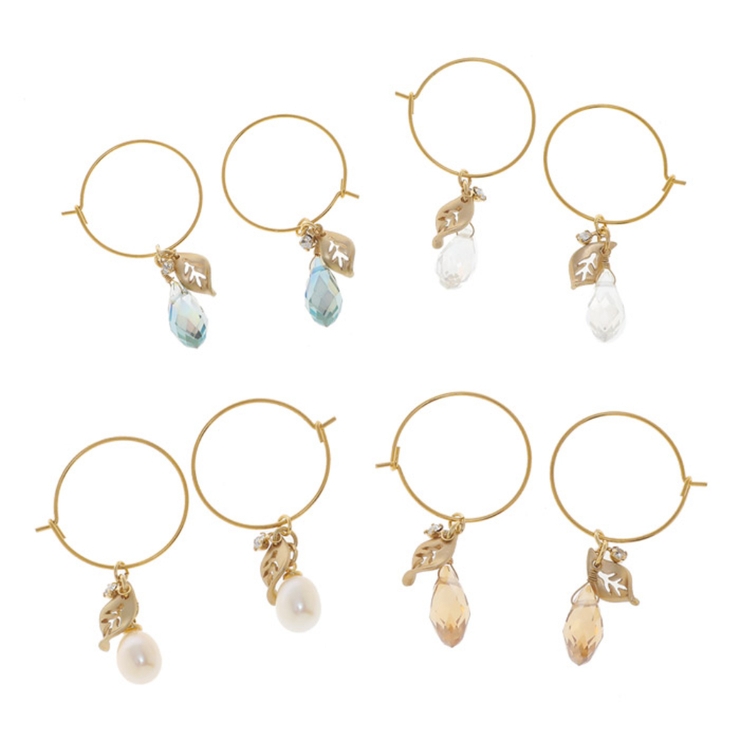 ピアス サージカルステンレス ジュエル＆リーフ | ピアス専門店HOMESLICEPRODUCTIONS | 詳細画像1 