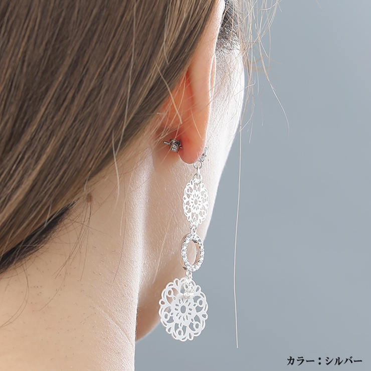 ピアス サージカルステンレス 透かしフラワー×ジュエルサークル | ピアス専門店HOMESLICEPRODUCTIONS | 詳細画像8 