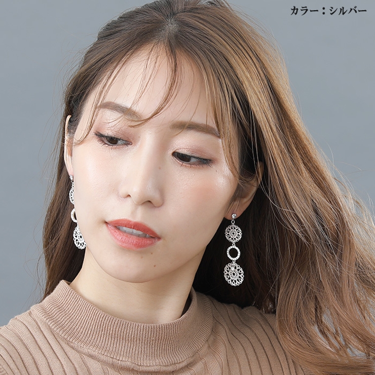 ピアス サージカルステンレス 透かしフラワー×ジュエルサークル | ピアス専門店HOMESLICEPRODUCTIONS | 詳細画像9 