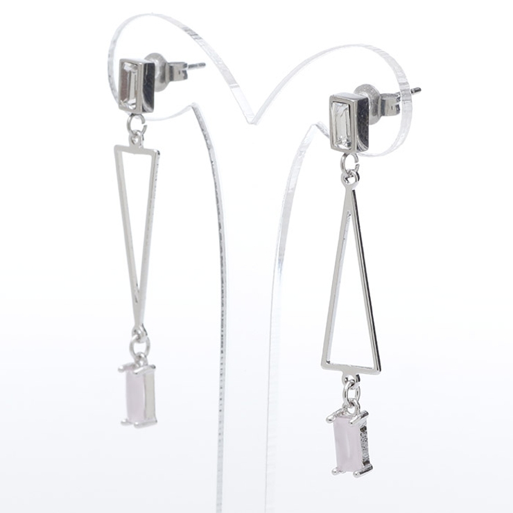 ピアス サージカルステンレス トライアングル＆ビジュー | ピアス専門店HOMESLICEPRODUCTIONS | 詳細画像3 