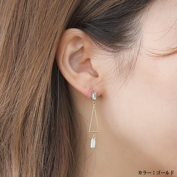 ピアス サージカルステンレス トライアングル＆ビジュー | ピアス専門店HOMESLICEPRODUCTIONS | 詳細画像5 