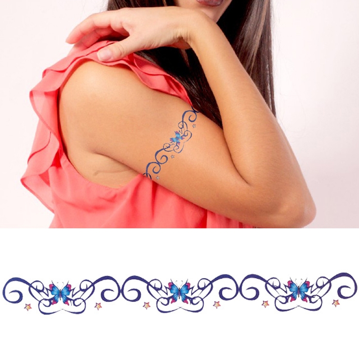 タトゥーシール スター＆バタフライ | ピアス専門店HOMESLICEPRODUCTIONS | 詳細画像1 