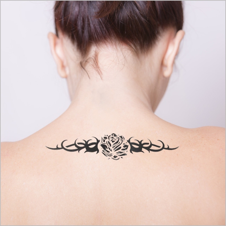 タトゥーシールトライバルローズ バラ薔薇ばら | ピアス専門店HOMESLICEPRODUCTIONS | 詳細画像3 