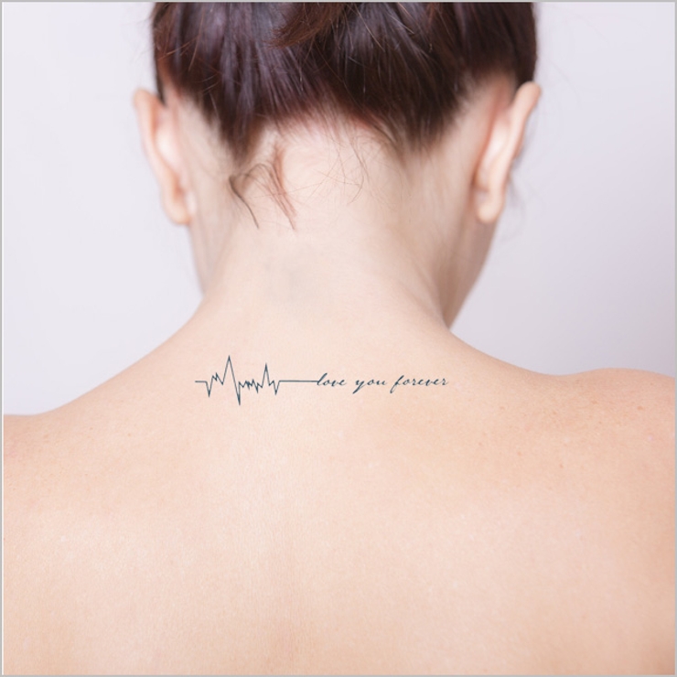 タトゥーシール 2枚セット 心電図 | ピアス専門店HOMESLICEPRODUCTIONS | 詳細画像3 