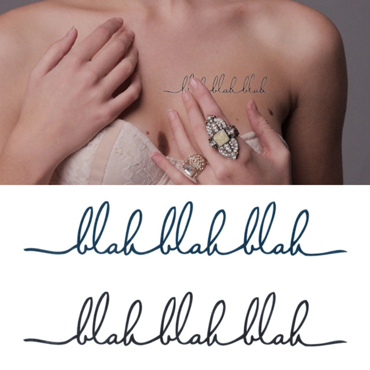 タトゥーシール 2枚セット ピンストライプスムースデザイン | ピアス専門店HOMESLICEPRODUCTIONS | 詳細画像1 