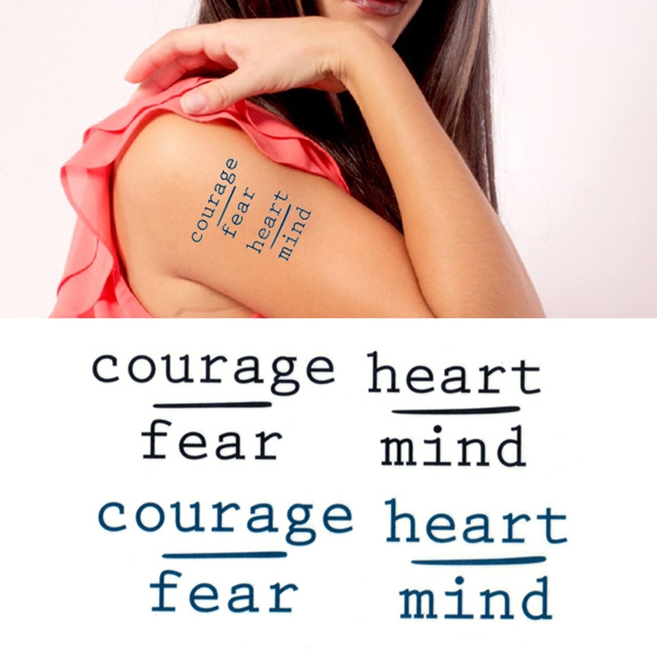 タトゥーシール 2枚セット courage | ピアス専門店HOMESLICEPRODUCTIONS | 詳細画像1 