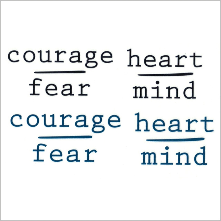 タトゥーシール 2枚セット courage | ピアス専門店HOMESLICEPRODUCTIONS | 詳細画像2 