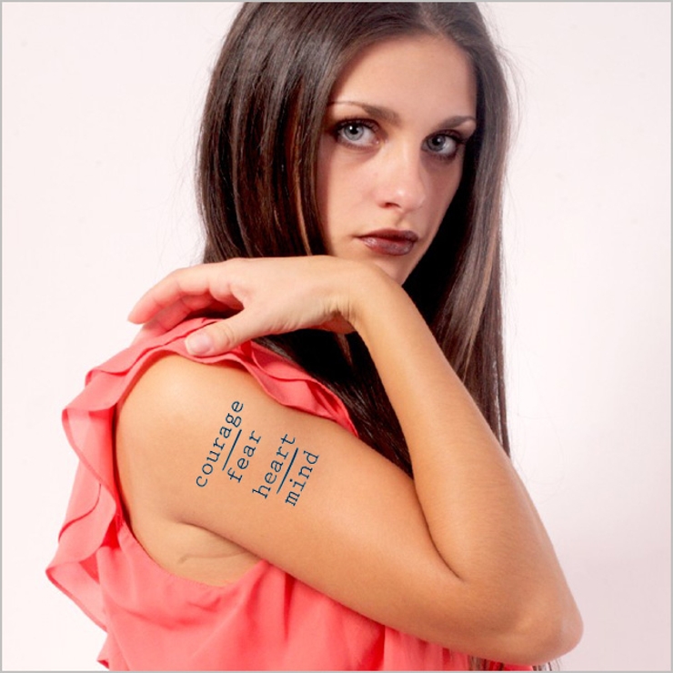 タトゥーシール 2枚セット courage | ピアス専門店HOMESLICEPRODUCTIONS | 詳細画像3 