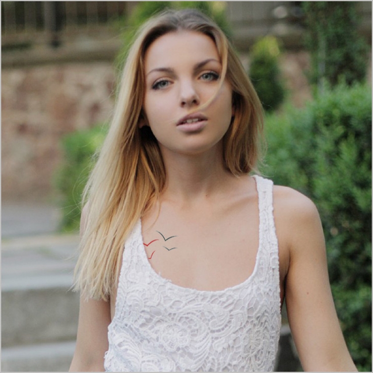 タトゥーシール 2枚セット カモメ鳥動物アニマル | ピアス専門店HOMESLICEPRODUCTIONS | 詳細画像3 