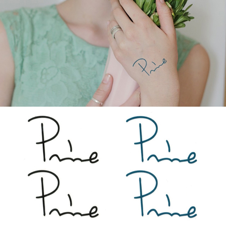 タトゥーシール 2枚セット カーシヴワーズ2 | ピアス専門店HOMESLICEPRODUCTIONS | 詳細画像1 