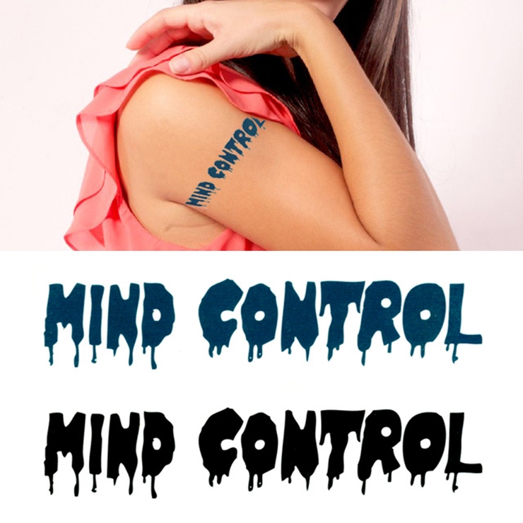 タトゥーシール 2枚セット MINDCONTROL【タトゥーシール | ピアス専門店HOMESLICEPRODUCTIONS | 詳細画像1 