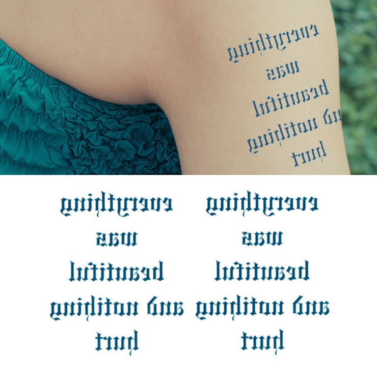 タトゥーシール 2枚セット everything | ピアス専門店HOMESLICEPRODUCTIONS | 詳細画像1 