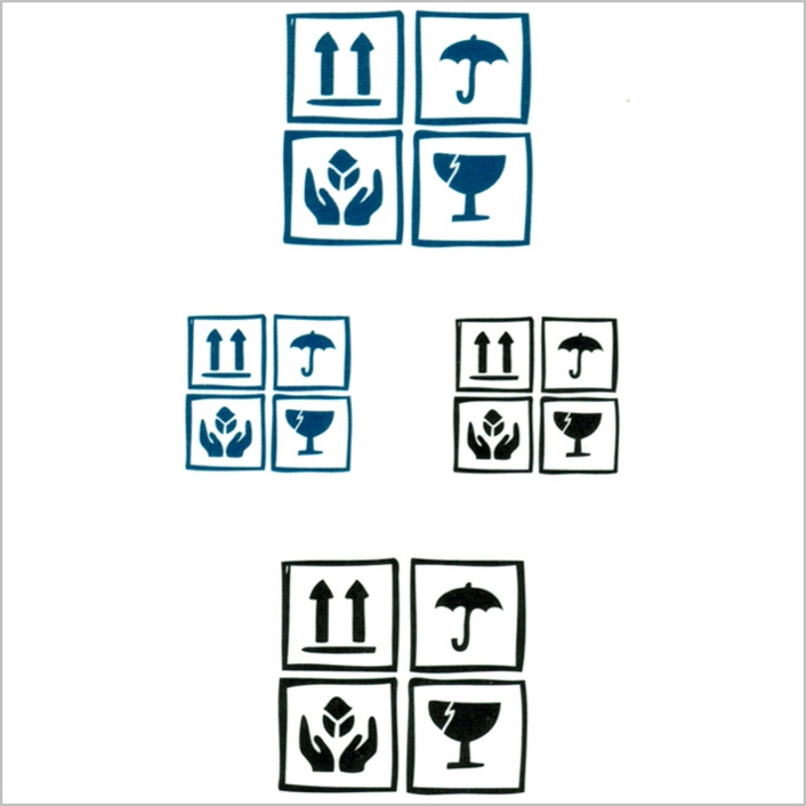 タトゥーシール 2枚セット アテンションマーク | ピアス専門店HOMESLICEPRODUCTIONS | 詳細画像2 