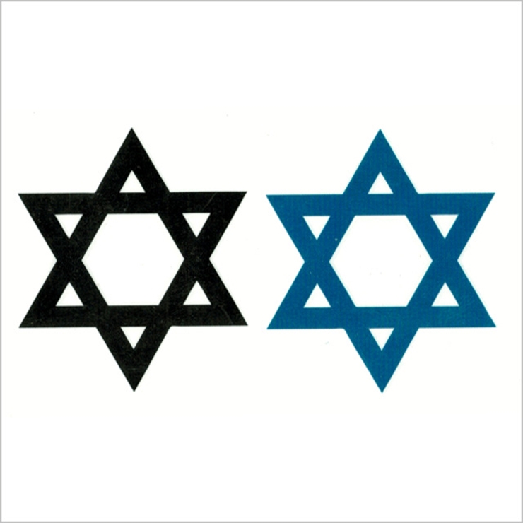 タトゥーシール 2枚セット ヘキサグラム | ピアス専門店HOMESLICEPRODUCTIONS | 詳細画像2 