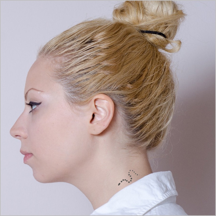 タトゥーシール バブルスネークへび手書き蛇ヘビ | ピアス専門店HOMESLICEPRODUCTIONS | 詳細画像3 