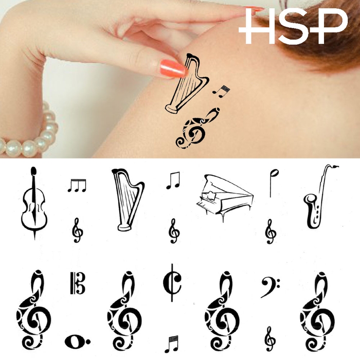 タトゥーシール バラエティ ミュージック | ピアス専門店HOMESLICEPRODUCTIONS | 詳細画像1 