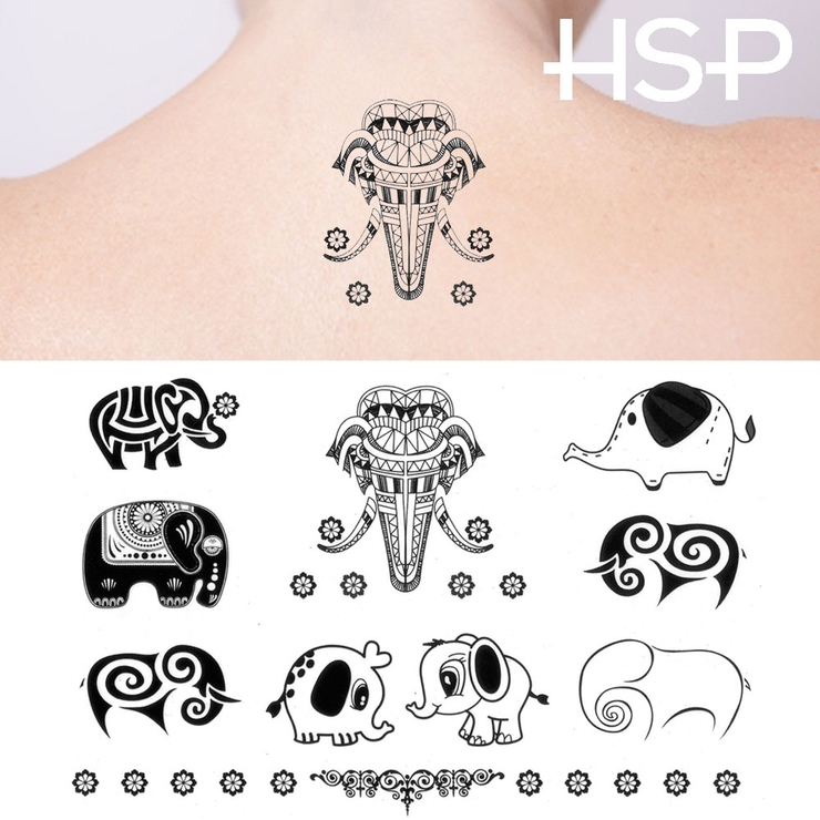 タトゥーシール エレファント | ピアス専門店HOMESLICEPRODUCTIONS | 詳細画像1 