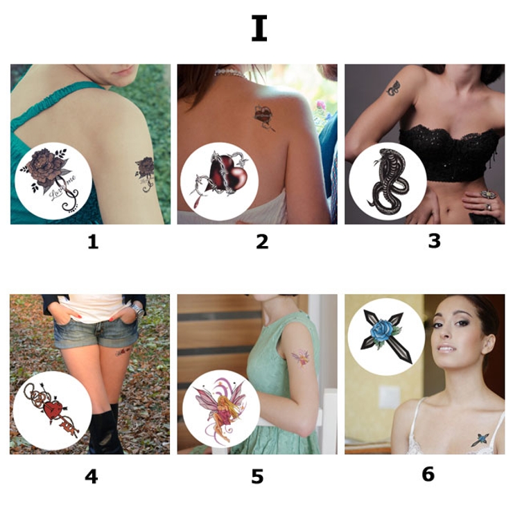 48種類から選べる タトゥーシール ワンポイント | ピアス専門店HOMESLICEPRODUCTIONS | 詳細画像2 