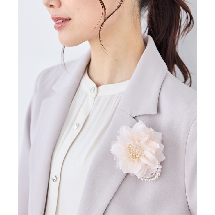 ピンクベージュ | コサージュ アクセサリー セレモニー | Honeys