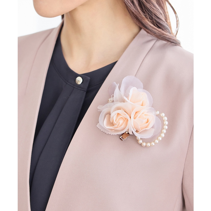 ピンクベージュ | コサージュ アクセサリー セレモニー | Honeys