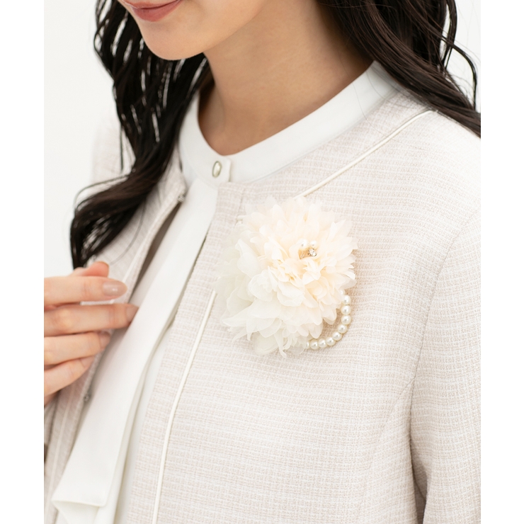 ピンク×オフ | コサージュ アクセサリー セレモニー | Honeys