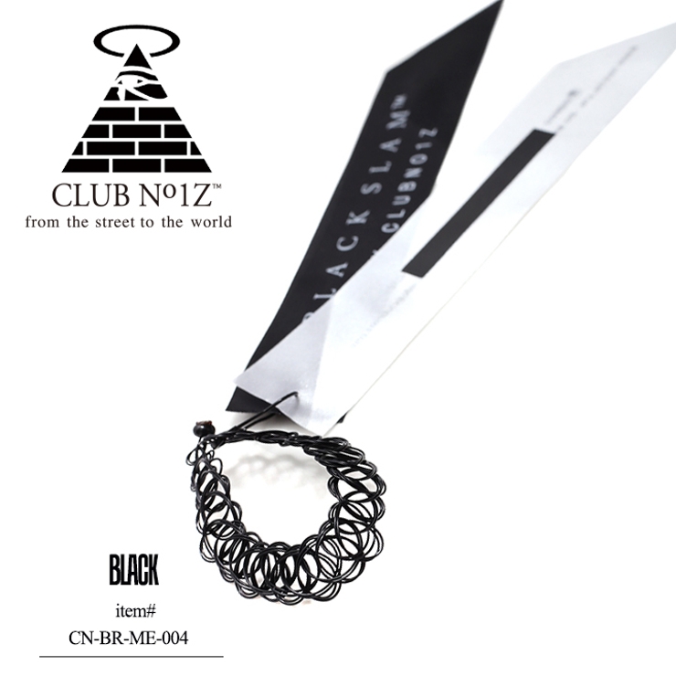 b系ヒップホップストリート系ファッションメンズレディースブレスレット【CN-BR-ME-004】≪THEMYSTICFORCEワイヤータトゥーブレスレット≫クラブノイズCLUBNO1ZアンクレットアクセサリーFサイズ男女兼用正規品02P09Jul16