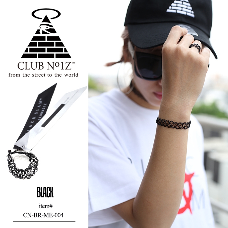 b系ヒップホップストリート系ファッションメンズレディースブレスレット【CN-BR-ME-004】≪THEMYSTICFORCEワイヤータトゥーブレスレット≫クラブノイズCLUBNO1ZアンクレットアクセサリーFサイズ男女兼用正規品02P09Jul16