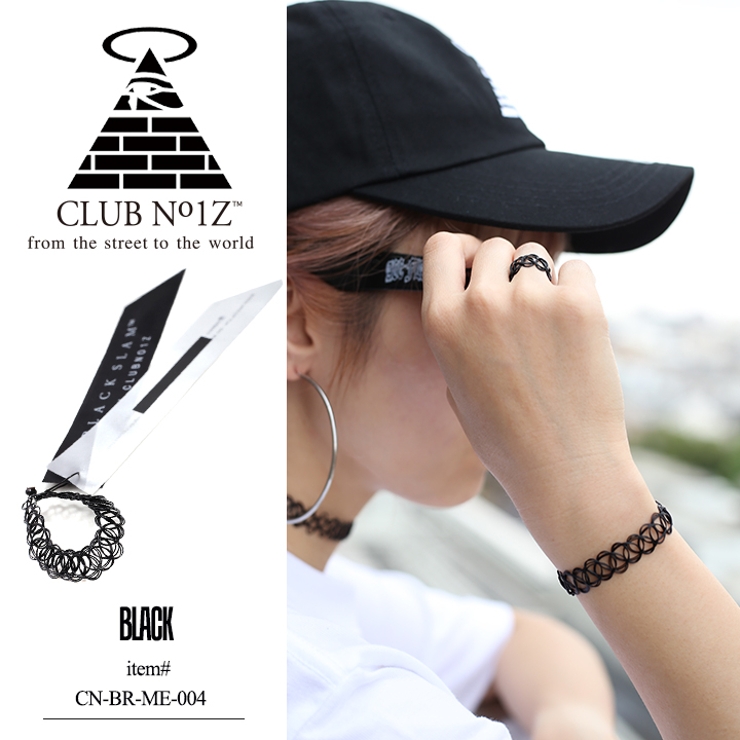 b系ヒップホップストリート系ファッションメンズレディースブレスレット【CN-BR-ME-004】≪THEMYSTICFORCEワイヤータトゥーブレスレット≫クラブノイズCLUBNO1ZアンクレットアクセサリーFサイズ男女兼用正規品02P09Jul16