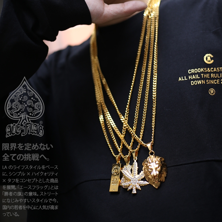 ネックレス チェーン エースフラッグ[品番：HKHM0002697]｜本格派大人