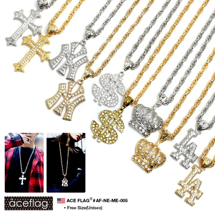 ゴールド✭ネックレス 楽天市場】ACEFLAG ネックレス メンズ レディース ゴールド 75cm