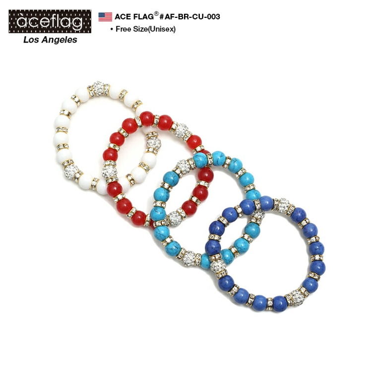 ブレスレットACE FLAG 数珠[品番：HKHM0006419]｜本格派大人のB系