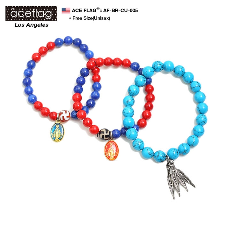 ブレスレットACE FLAG 数珠 | 本格派大人のB系  | 詳細画像2 